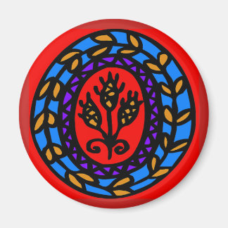 Pennsylvania Dutch Hex Sign Hops Magnet