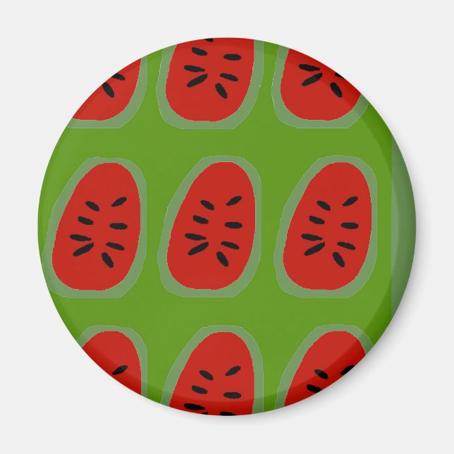 Pennsylvania Dutch Hex Sign Watermelons Magnet (Front)