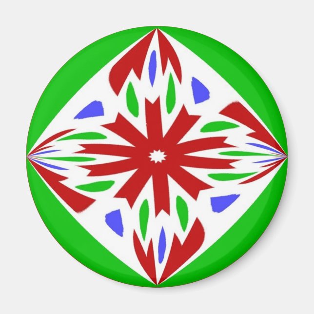 Pennsylvania Dutch Hex Sign Welcome Magnet (Front)