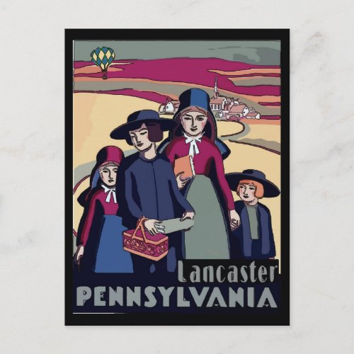 Pennsylvania Dutch Lancaster Amish Country Postcard