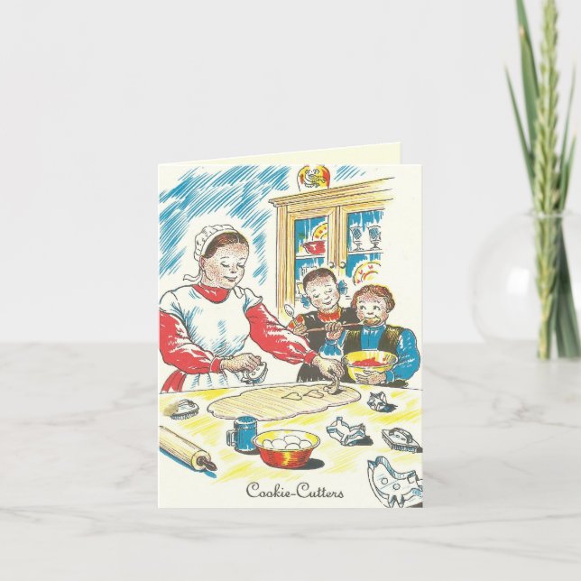 Pennsylvania Dutch Moravian Cookies Sugar Cakes Ho Holiday Card (Front)