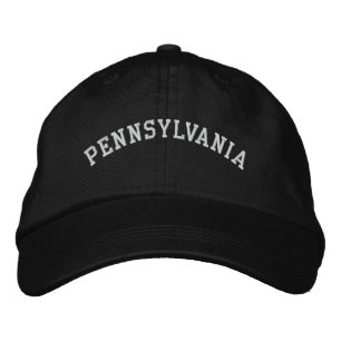 Pennsylvania Embroidered Adjustable Cap Black