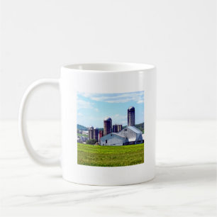 Pennsylvania Farm With Silos Coffee Mug