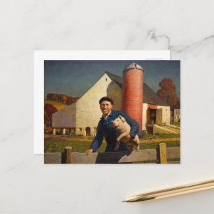 Pennsylvania Farmer by Newell Convers Wyeth Postcard