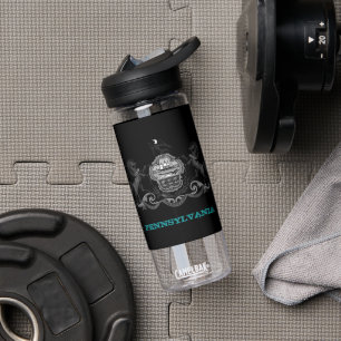 Pennsylvania Fitness & Pennsylvania coat of arms Water Bottle