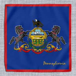 Pennsylvania Flag bandana, Pennsylvania fashion Bandana