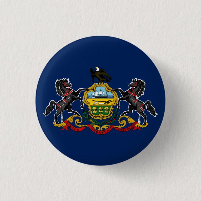 Pennsylvania flag button (Front)