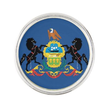 Pennsylvania Flag Design - Pin by SuperFlagShop at Zazzle