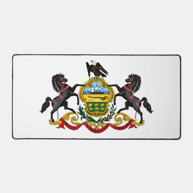 Pennsylvania flag desk mat (Front)