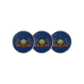 Pennsylvania flag golf ball marker