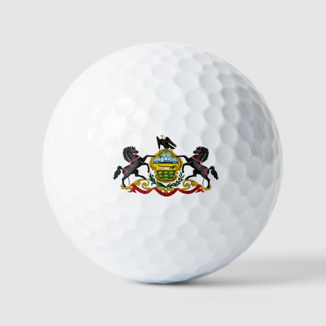 Pennsylvania flag golf balls (Front)