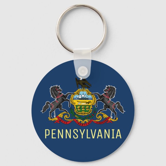 Pennsylvania Flag Keychain (Front)