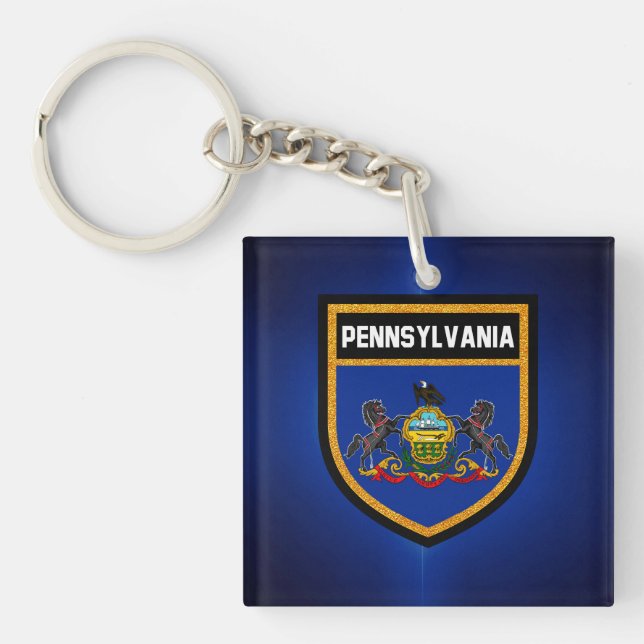 Pennsylvania Flag Keychain (Front)