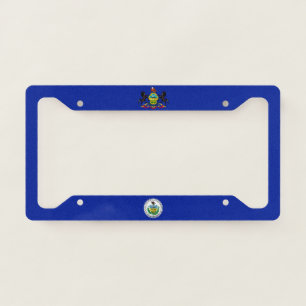 Pennsylvania flag license plate frame