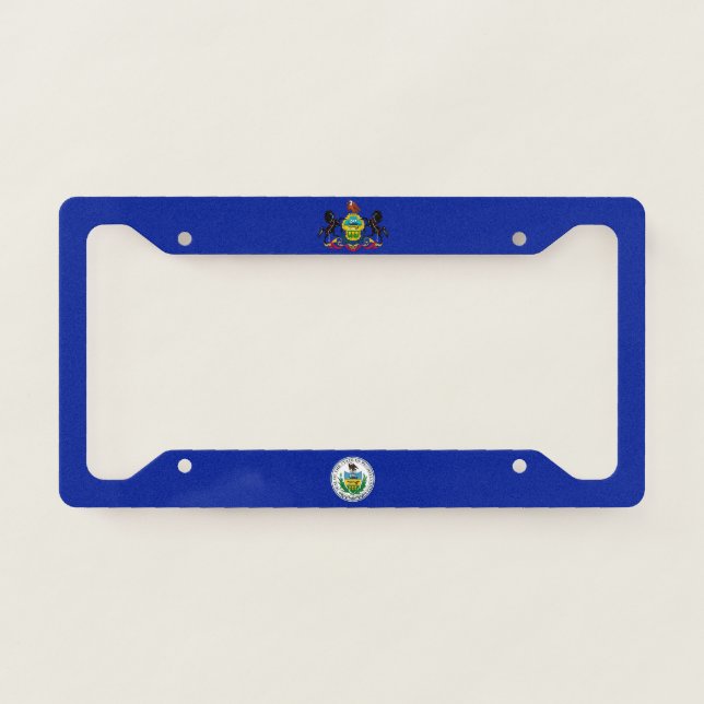 Pennsylvania flag license plate frame (Front)