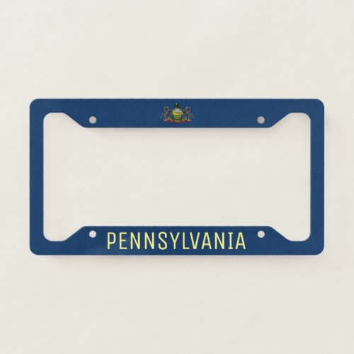 Pennsylvania Flag License Plate Frame