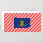 Pennsylvania Flag Map (Front/Back)
