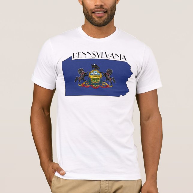 Pennsylvania Flag-Map Shirt (Front)