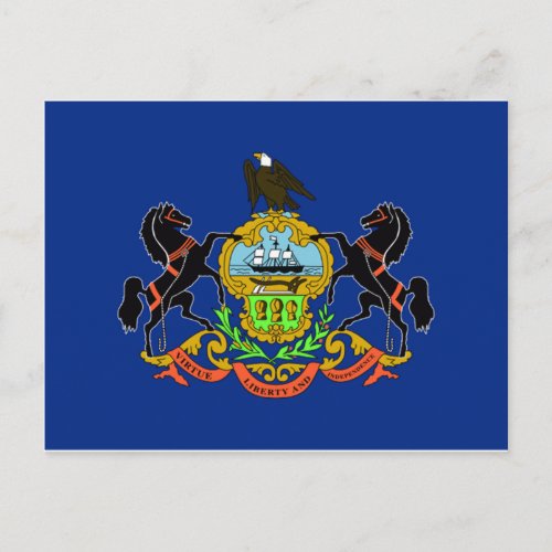 Pennsylvania Flag Postcard