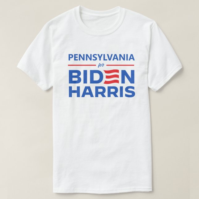 Pennsylvania for Biden Harris T-Shirt (Design Front)