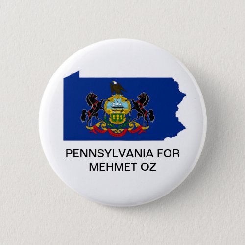 PENNSYLVANIA for Doctor Mehmet OZ Senate Button