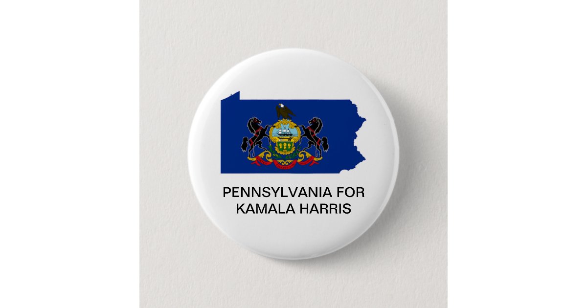 PENNSYLVANIA for Kamala Harris 2020 Button | Zazzle.com
