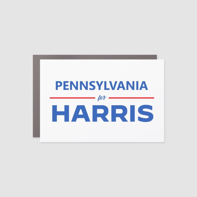 Pennsylvania for Kamala Harris Car Magnet (Front)