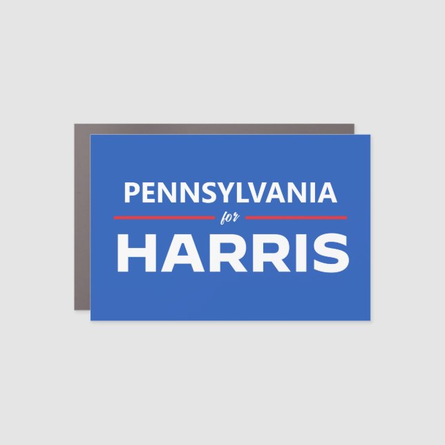 Pennsylvania for Kamala Harris Car Magnet (Front)