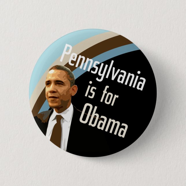 Pennsylvania for Obama Button (Front)