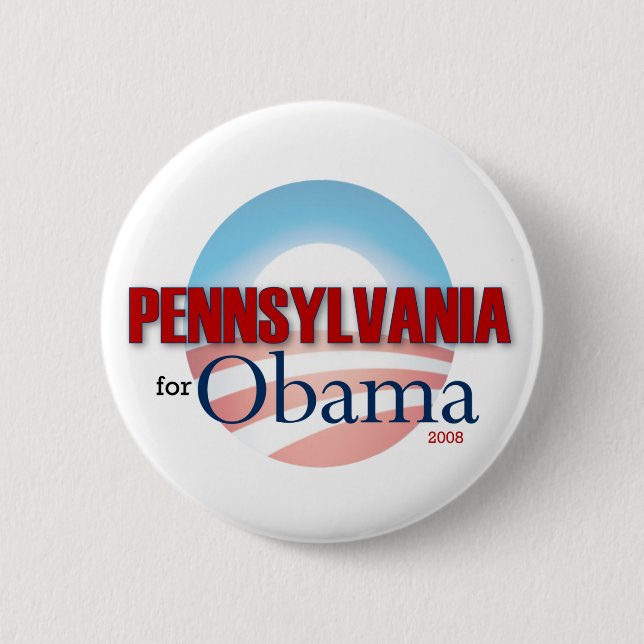 PENNSYLVANIA for Obama Pinback Button (Front)