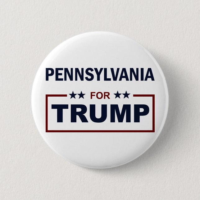 Pennsylvania for Trump Button (Front)