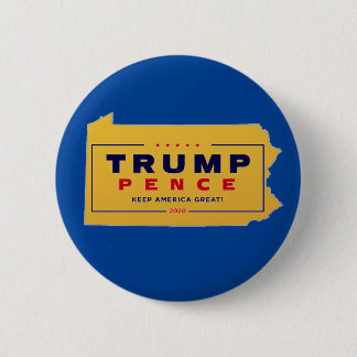 Pennsylvania for Trump Pence 2020 Button