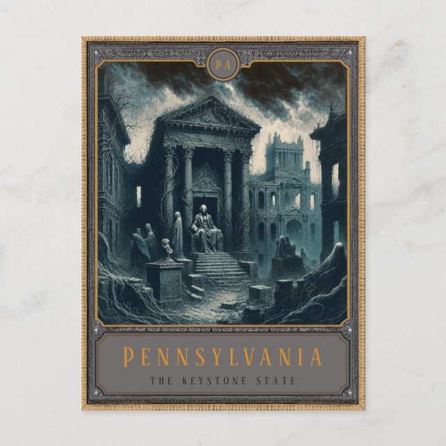 Pennsylvania | Gothic Art Postcard (Front)