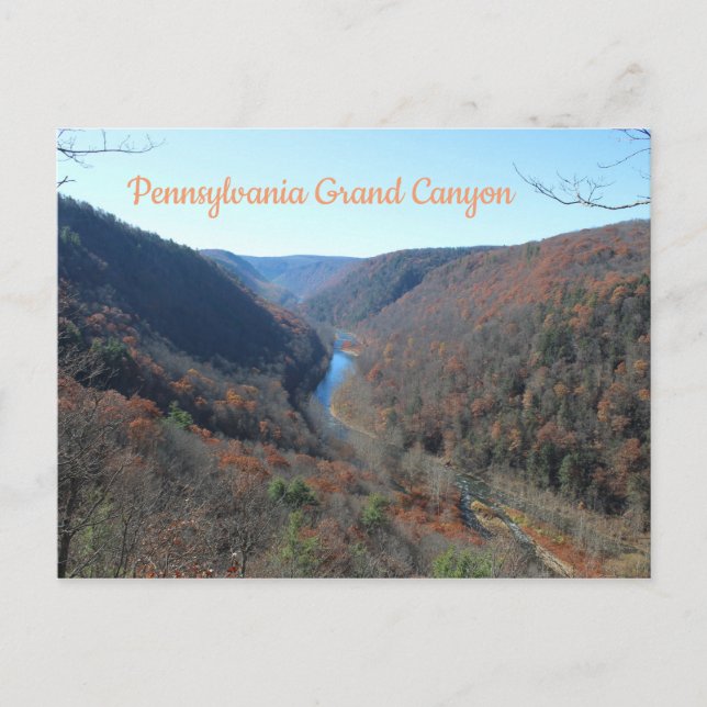 Pennsylvania Grand Canyon Postcard Adventure PA (Front)