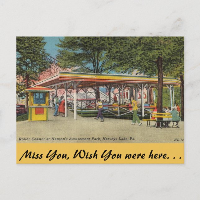 Pennsylvania, Hanson Amusement Park Postcard (Front)