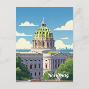 Pennsylvania Harrisburg Travel Postcard