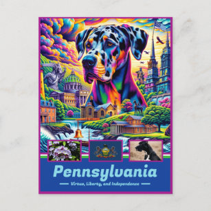 Pennsylvania Historical Charm Iconic Postcard