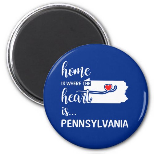 Pennsylvania home is where the heart is magnet