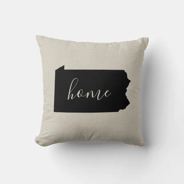 Pennsylvania Home State Throw Pillow Zazzle