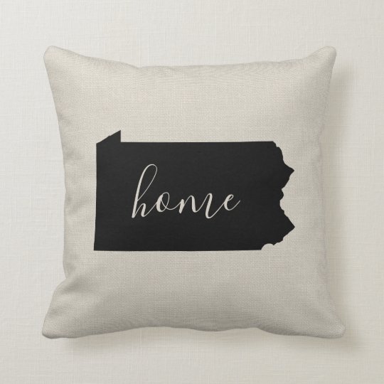 Pennsylvania Home State Throw Pillow