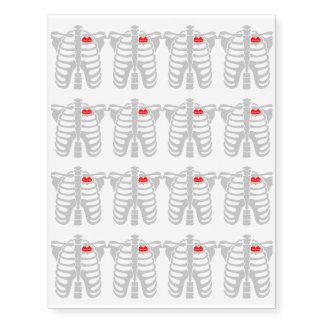 Pennsylvania In Heart Skeletons Halloween Funny Temporary Tattoos
