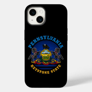 PENNSYLVANIA KEYSTONE STATE FLAG Case-Mate iPhone 14 CASE