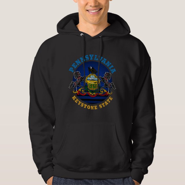 PENNSYLVANIA KEYSTONE STATE FLAG HOODIE (Front)