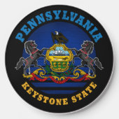 PENNSYLVANIA KEYSTONE STATE FLAG WIRELESS CHARGER (Front)