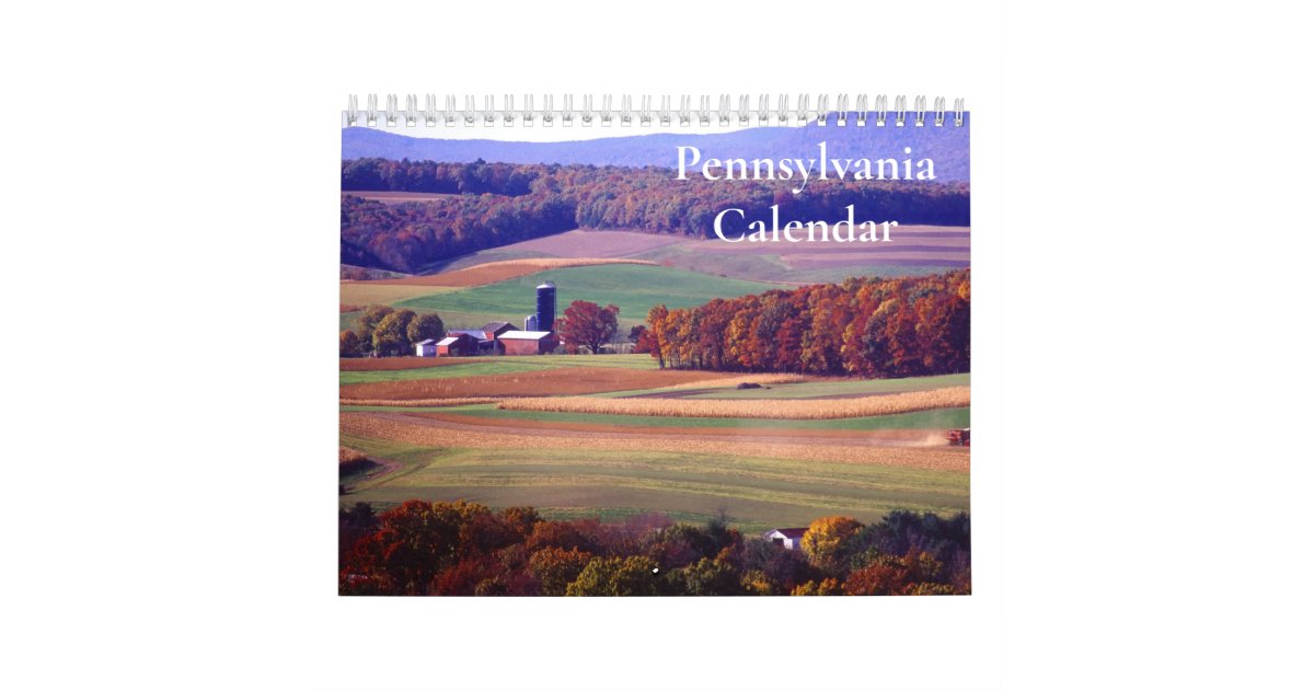 Pennsylvania Lancaster County Calendar 2024 Zazzle