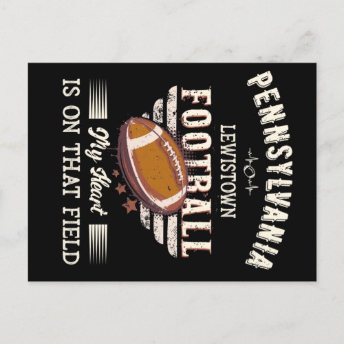 Pennsylvania Lewistown American Football Postcard