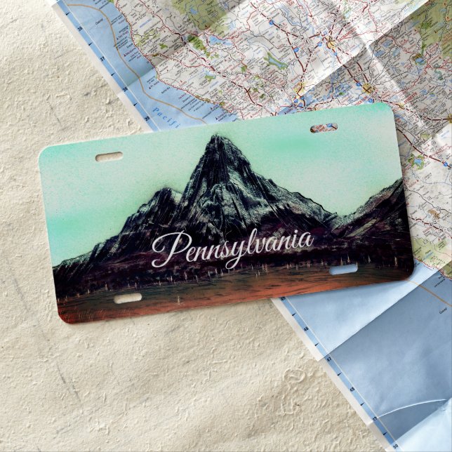 Pennsylvania License Plate (In Situ)