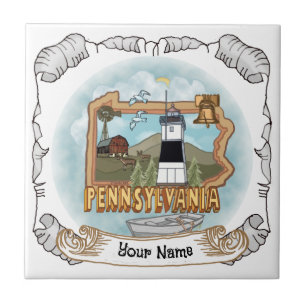 Pennsylvania Lighthouse  Ceramic Tile