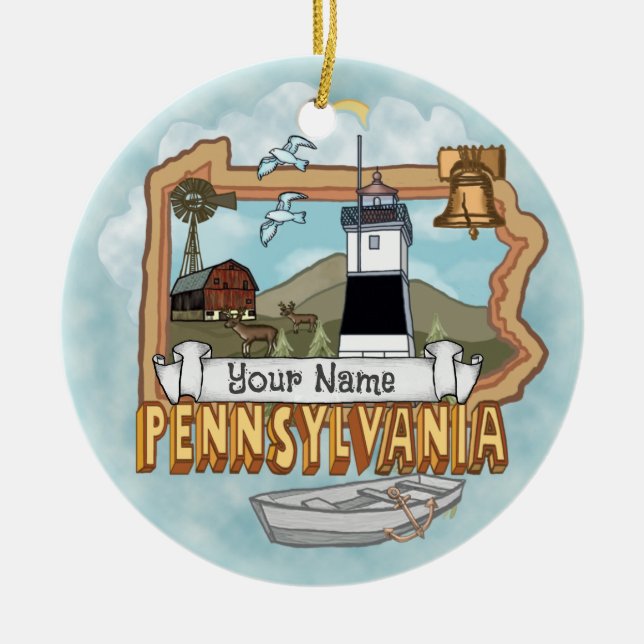 Pennsylvania Lighthouse  Ornament (Front)