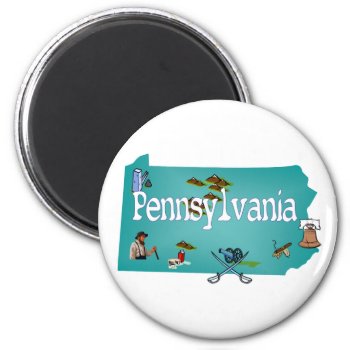 Pennsylvania Magnet by slowtownemarketplace at Zazzle